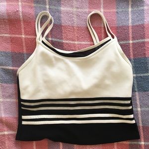 Mainstream black and white tankini size 12